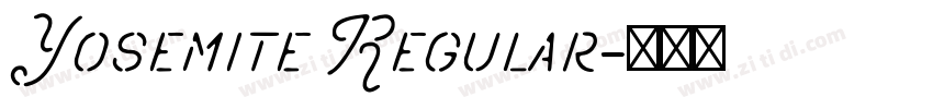 Yosemite Regular字体转换
